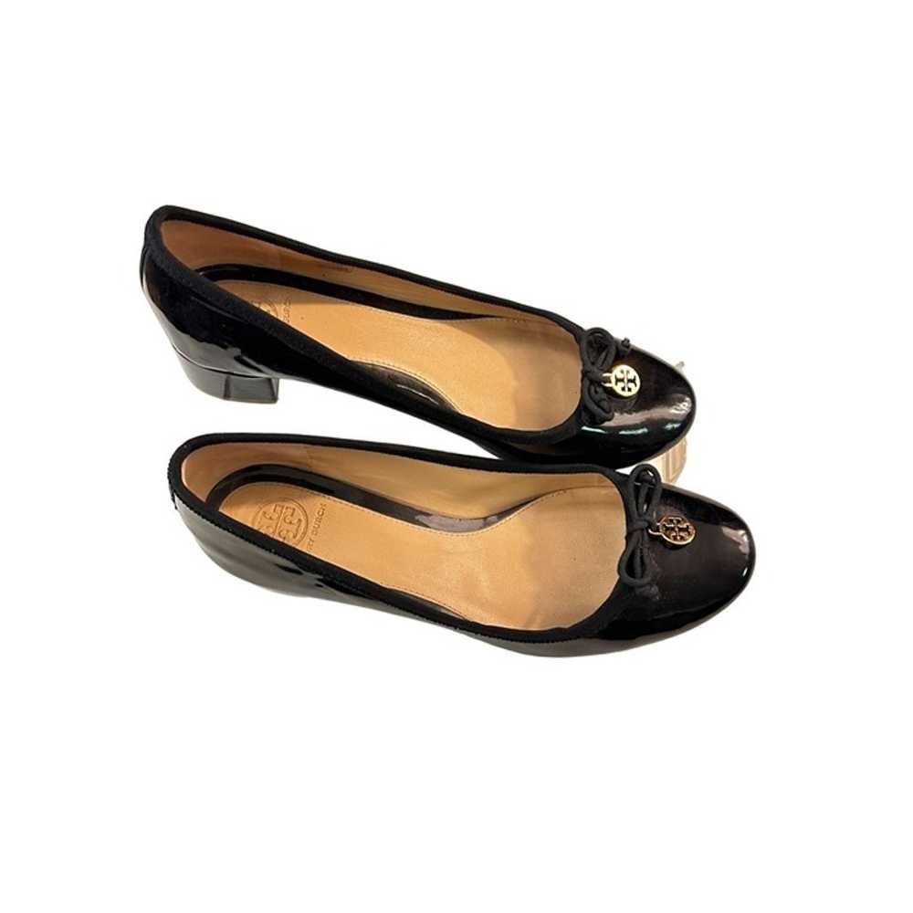 Tory Burch Chelsea Black Patent Leather Wedges Bo… - image 2