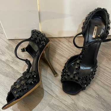 Miu miu jeweled heels