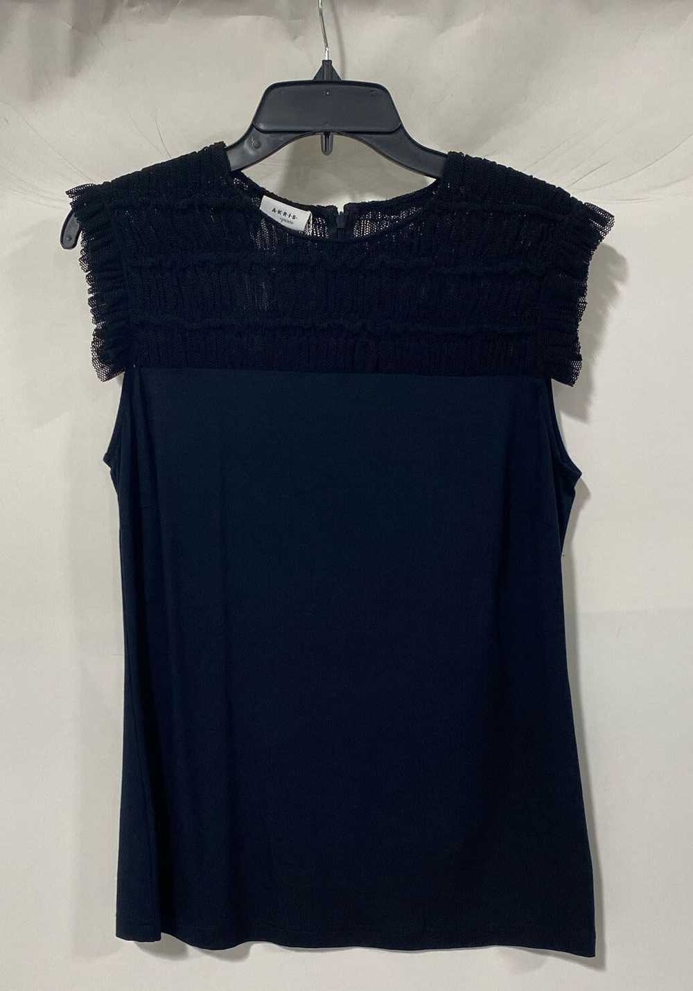 Akris Punto Black Sleeveless Top - Size 12 - image 1