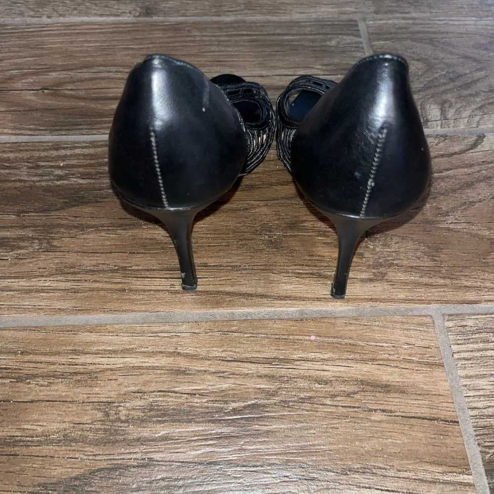 Manolo Blahnik black peep heels - image 3