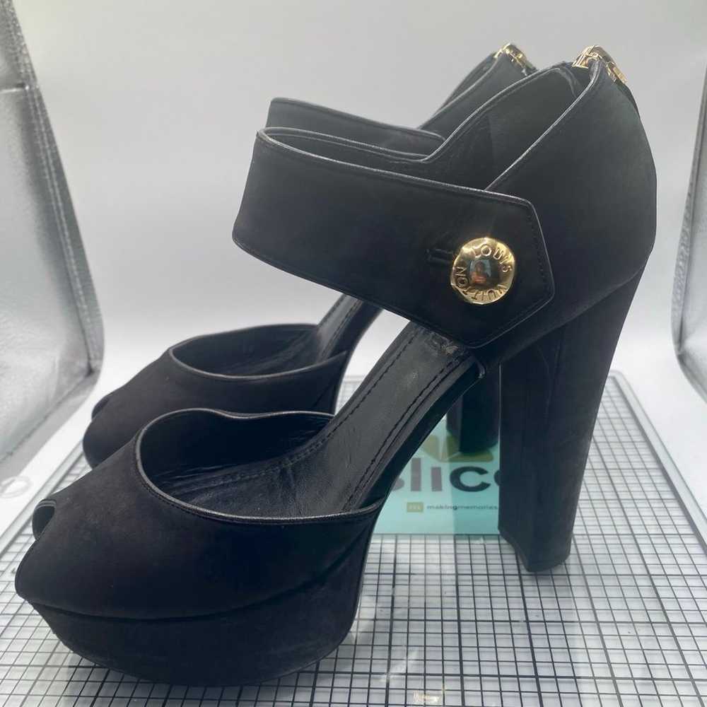 SALE!!! Louis Vuitton Black heels 8.5 - image 3