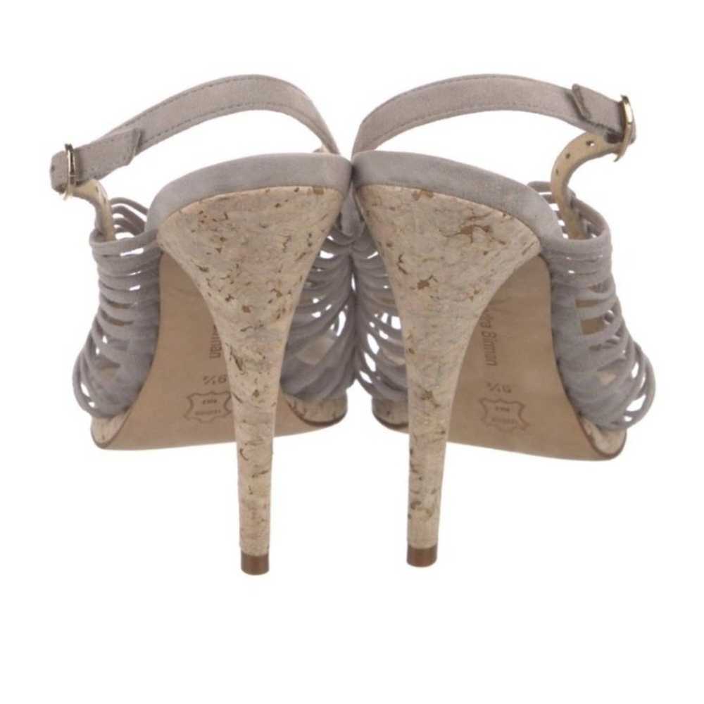 Alexandre Birman Suede Strappy Neutral Heels 9.5 - image 4