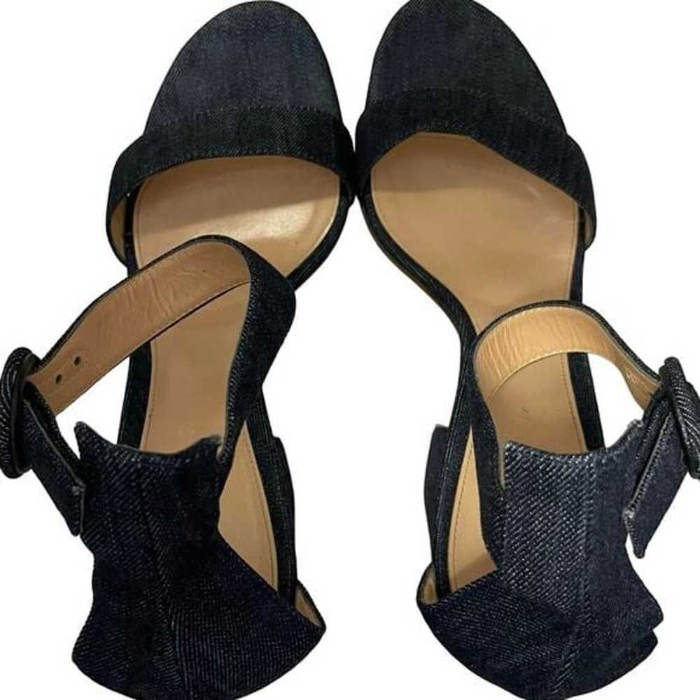 Gianvito Rossi denim heeled strappy sandals size … - image 2