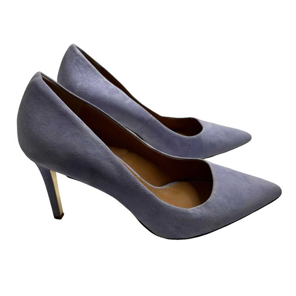 Tory Burch Suede Pointed Toe Pumps French Lavende… - image 1