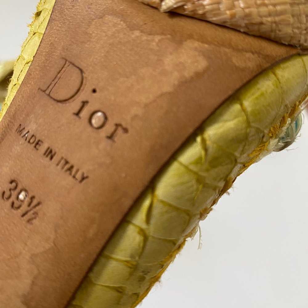 AUTHENTIC christian dior snakeskin, raffia, turqu… - image 1