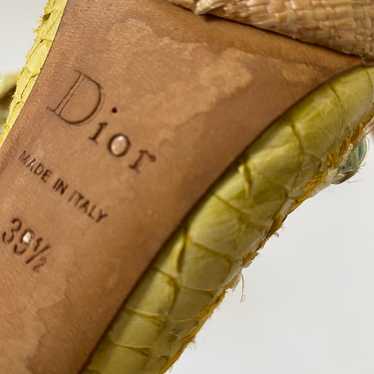 AUTHENTIC christian dior snakeskin, raffia, turqu… - image 1