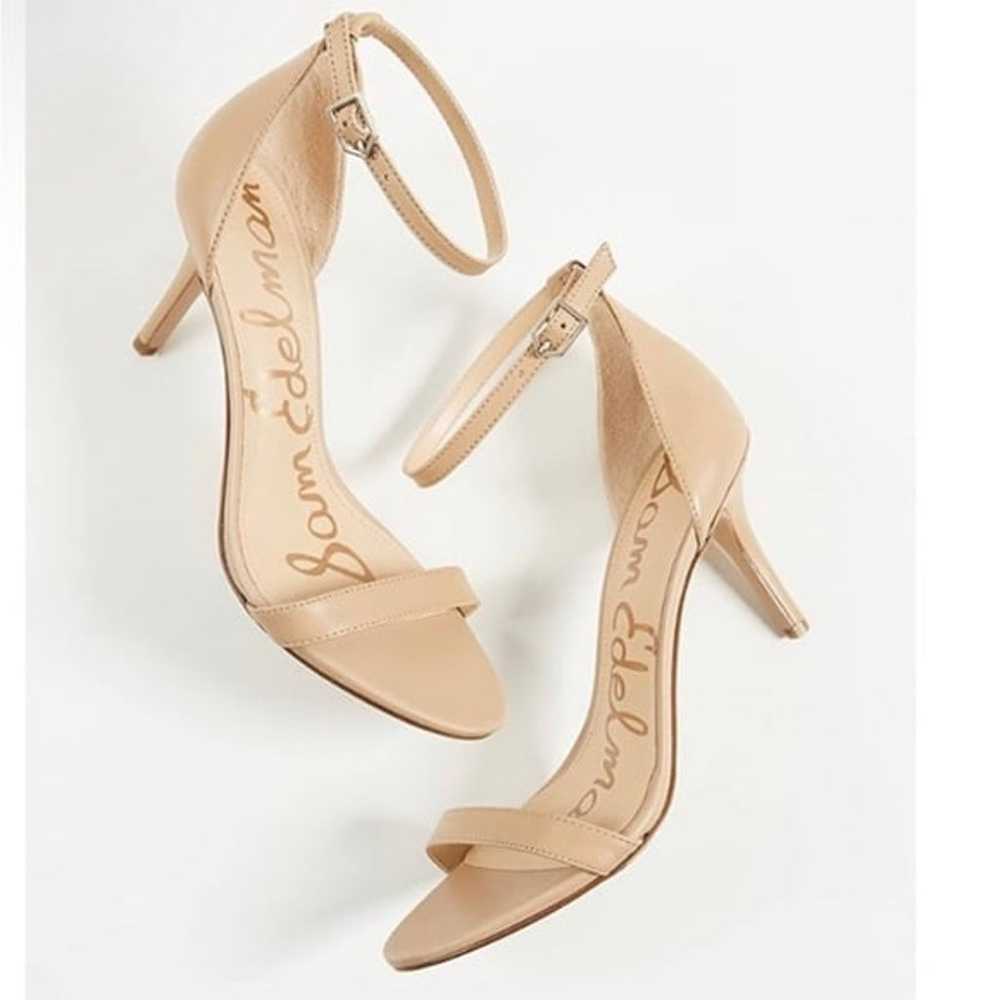 New Sam Edelman Sandals Ankle Strap Heels 6.5 Nude - image 10