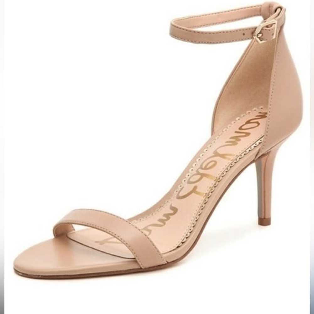 New Sam Edelman Sandals Ankle Strap Heels 6.5 Nude - image 2