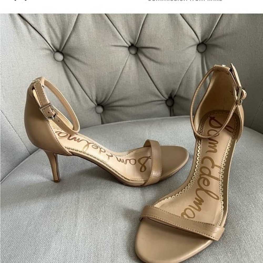 New Sam Edelman Sandals Ankle Strap Heels 6.5 Nude - image 9