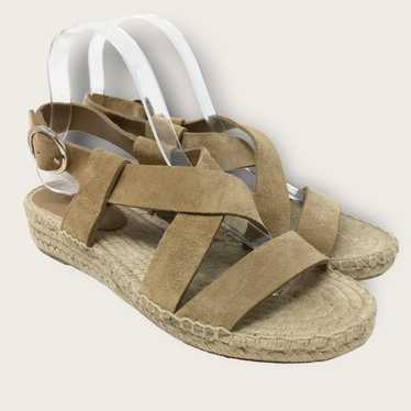 Via Spiga Gia Suede Espadrille Sandals 8 M Slingb… - image 1