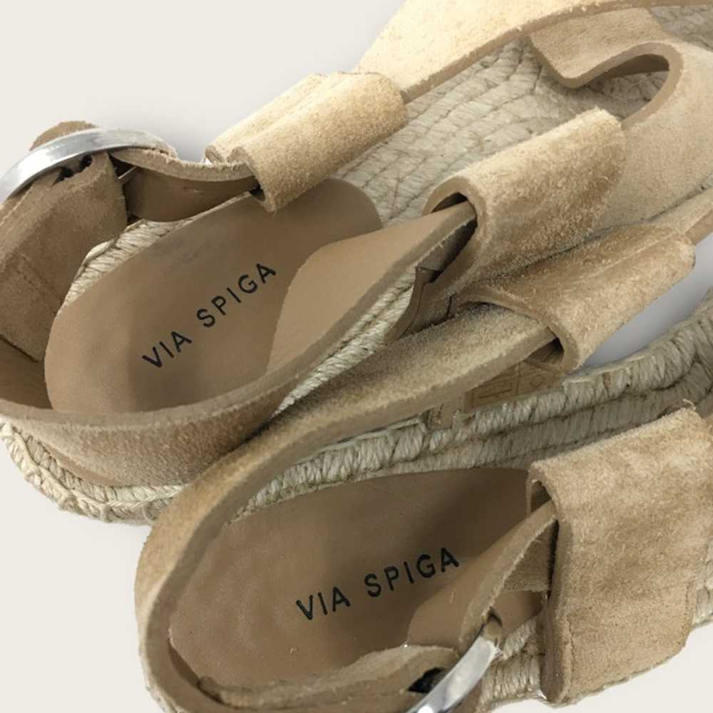 Via Spiga Gia Suede Espadrille Sandals 8 M Slingb… - image 5