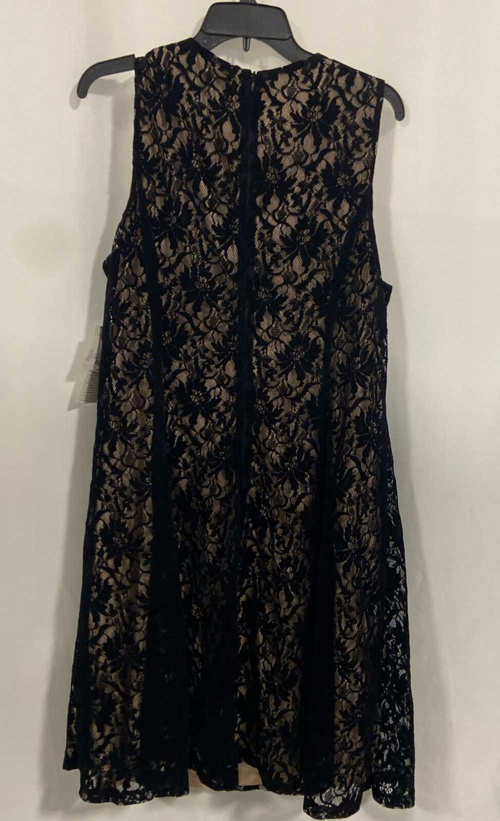 NWT Liz Claiborne Womens Black Floral Lace Sleeve… - image 2