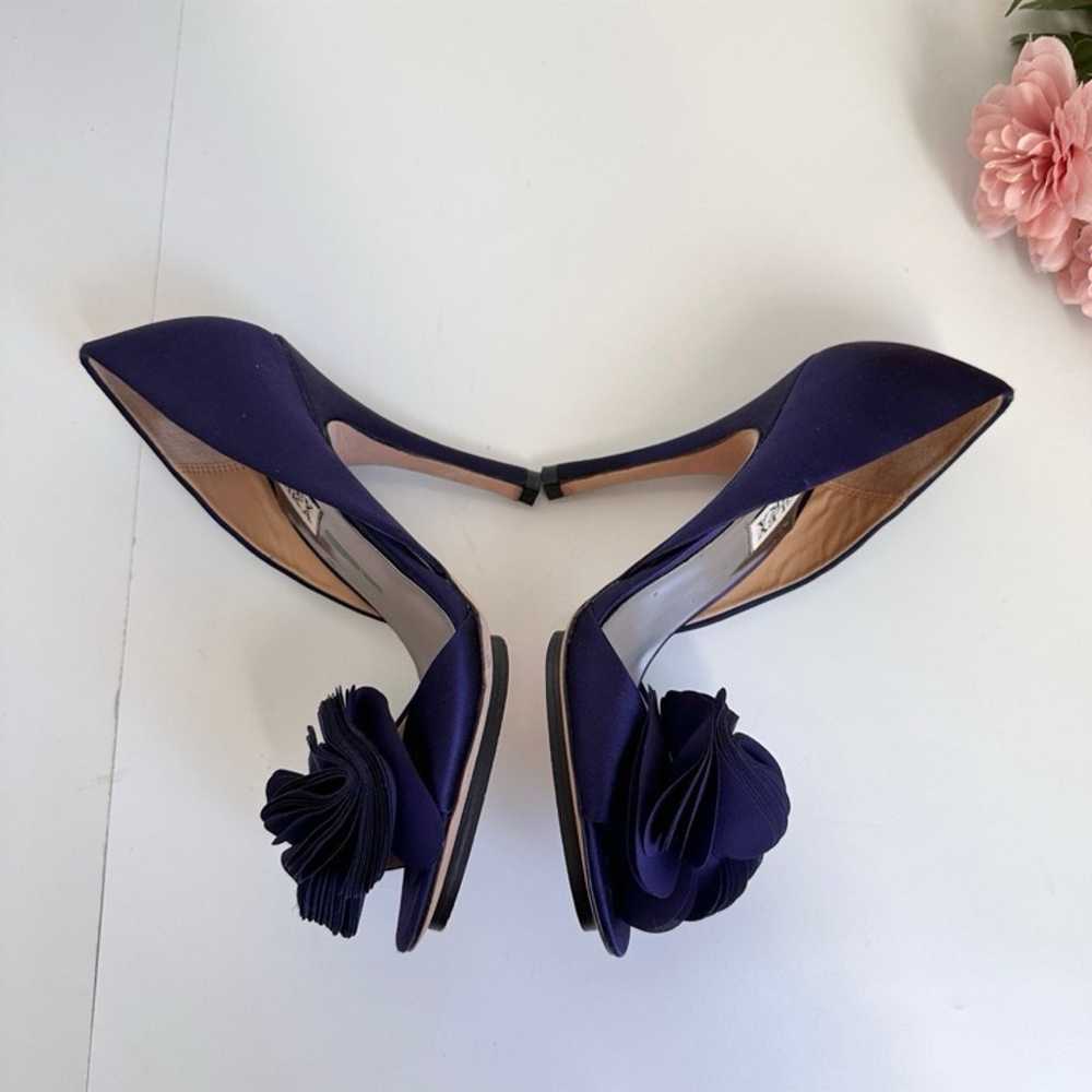 BADGLEY MISCHKA Randall Purple Satin D’Orsay Peep… - image 7