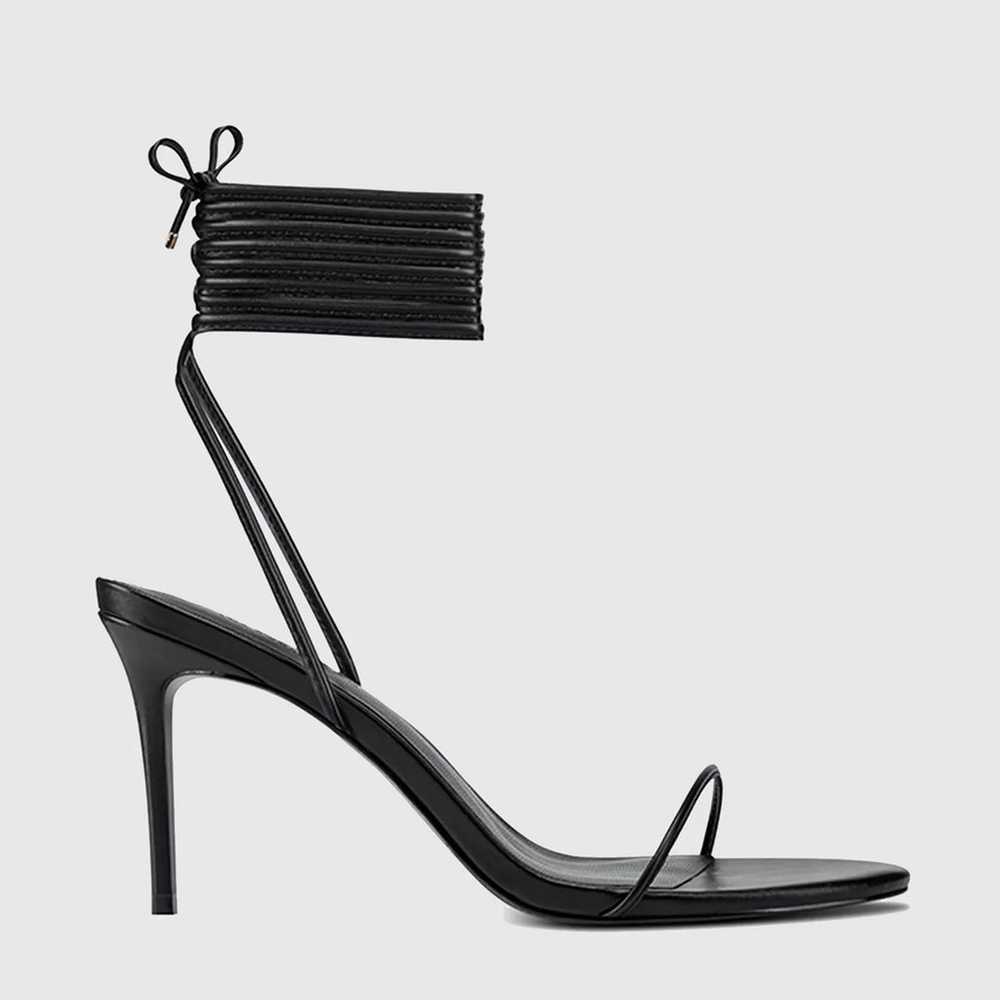 Femme LA Barely There Lace Up Heel - image 3