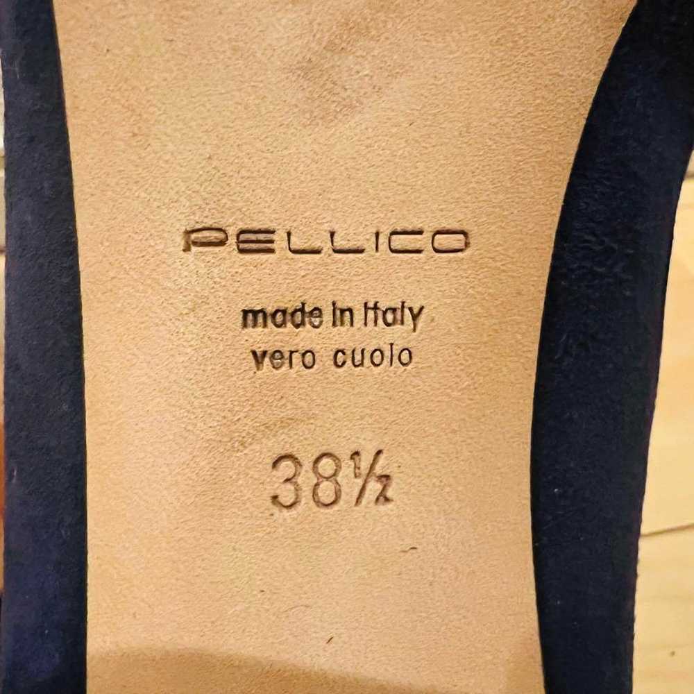 【Excellent condition】PELLICO pumps suede navy poi… - image 11