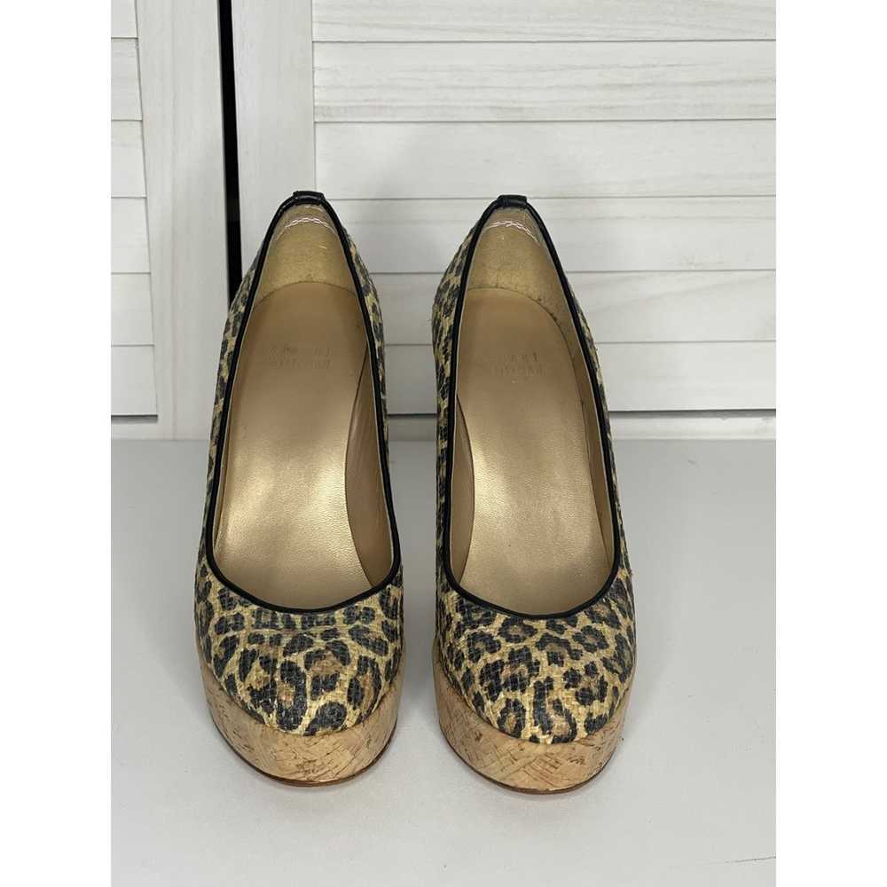 Stuart Weitzman Animal Print Round Toe High Heel … - image 2