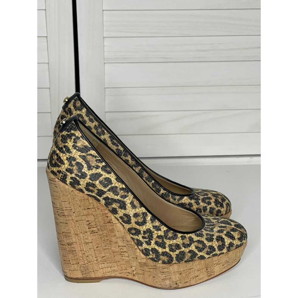 Stuart Weitzman Animal Print Round Toe High Heel … - image 3