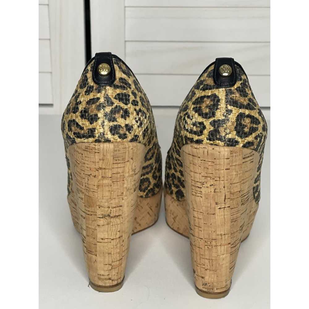 Stuart Weitzman Animal Print Round Toe High Heel … - image 4