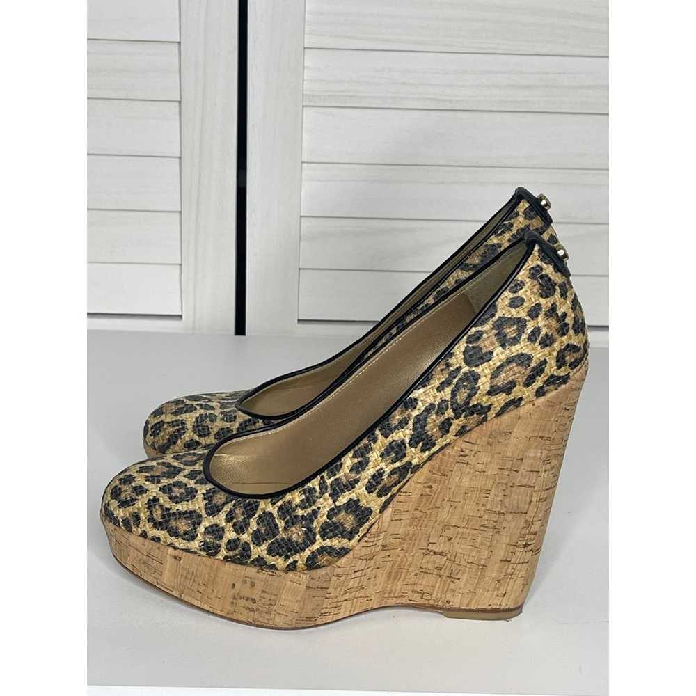 Stuart Weitzman Animal Print Round Toe High Heel … - image 5