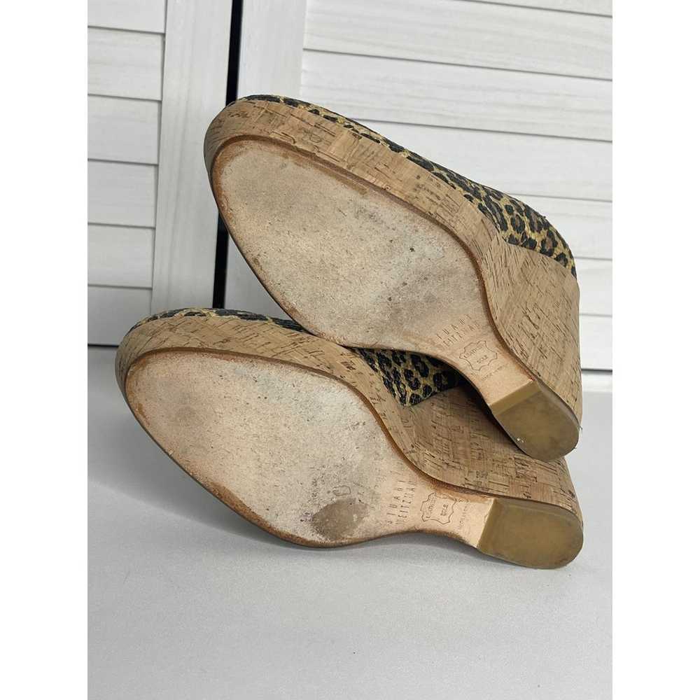 Stuart Weitzman Animal Print Round Toe High Heel … - image 8