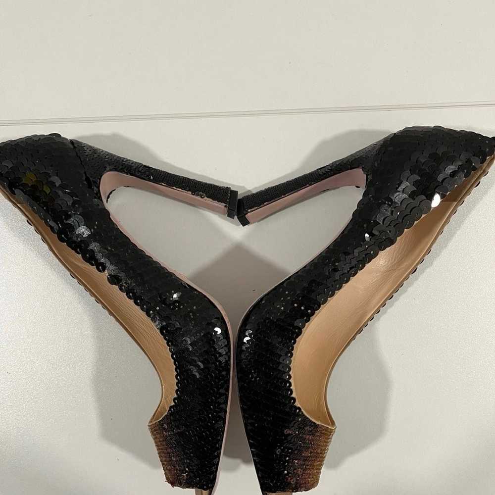 Prada Sequin Peep Toe Pumps, brown, size EU 40.5 - image 4