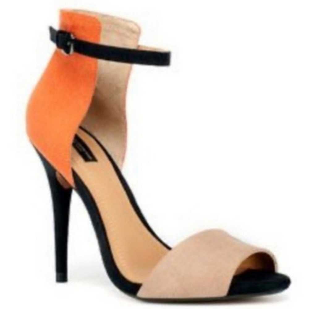 Zara collection suede heels 39 4in heels - image 1