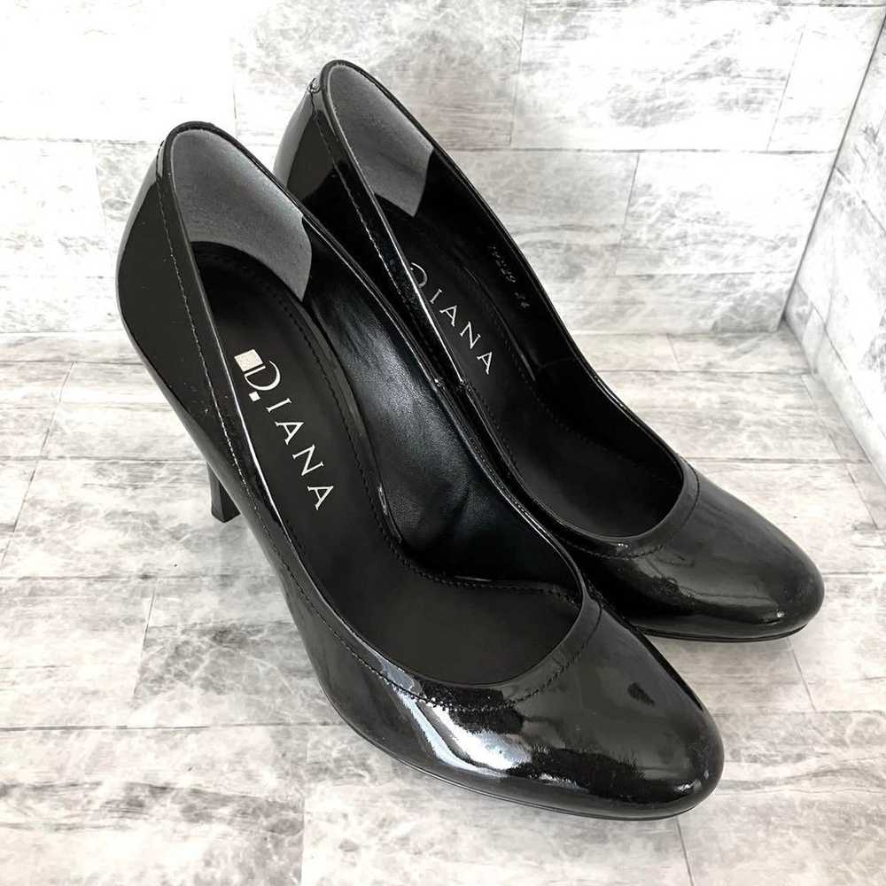 【Excellent condition】DIANA pumps enamel black hig… - image 10