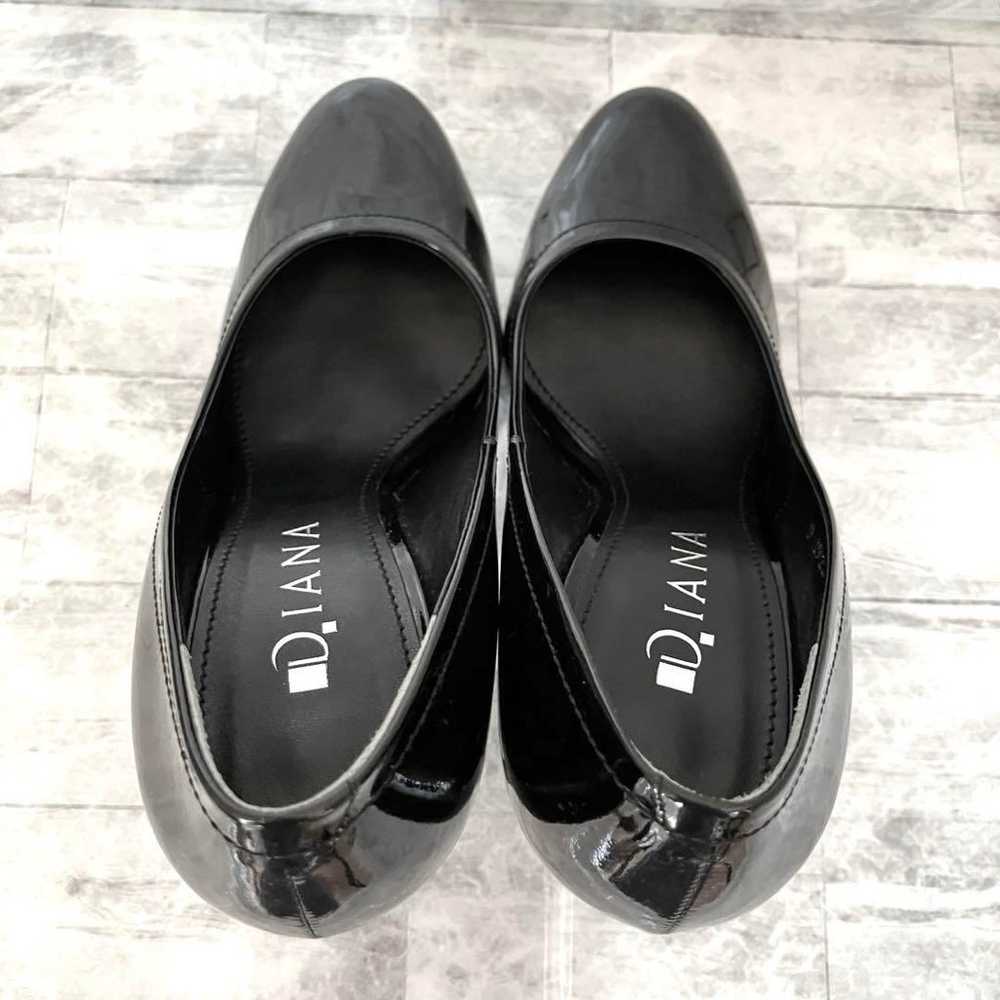 【Excellent condition】DIANA pumps enamel black hig… - image 5