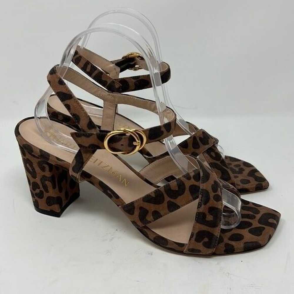 Stuart Weitzman Animal Print Analeigh High Heel S… - image 2