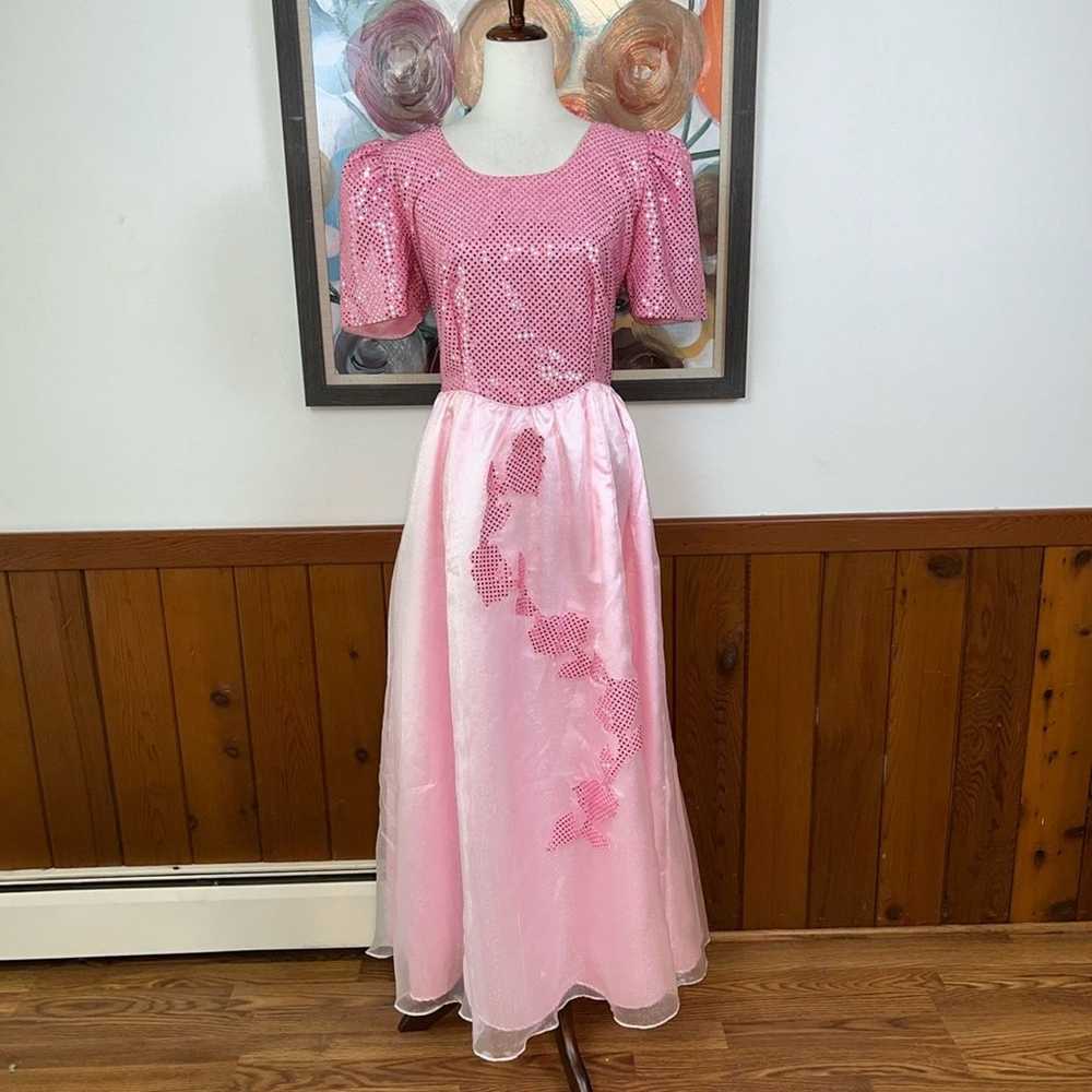 Vintage Darling Vintage 1980s Organza Prom/Brides… - image 2