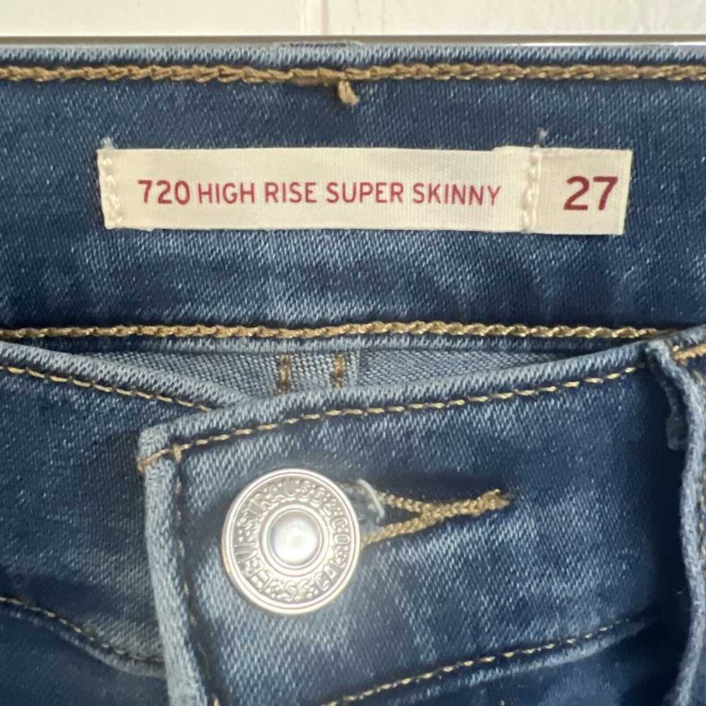 Levi's EUC LEVI'S Womens 720 High Rise Skinny Jea… - image 2