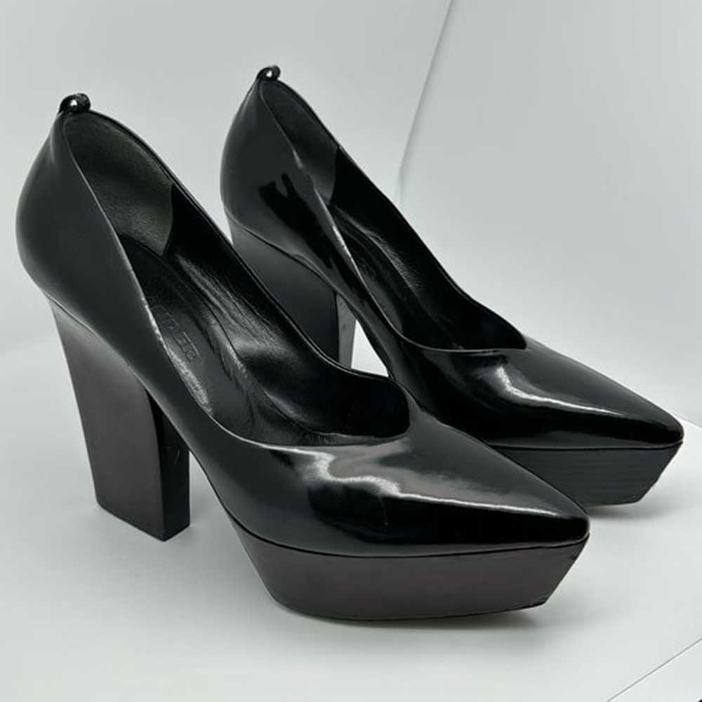 Jil Sander Patent Leather Black Pointed Toe Platf… - image 1