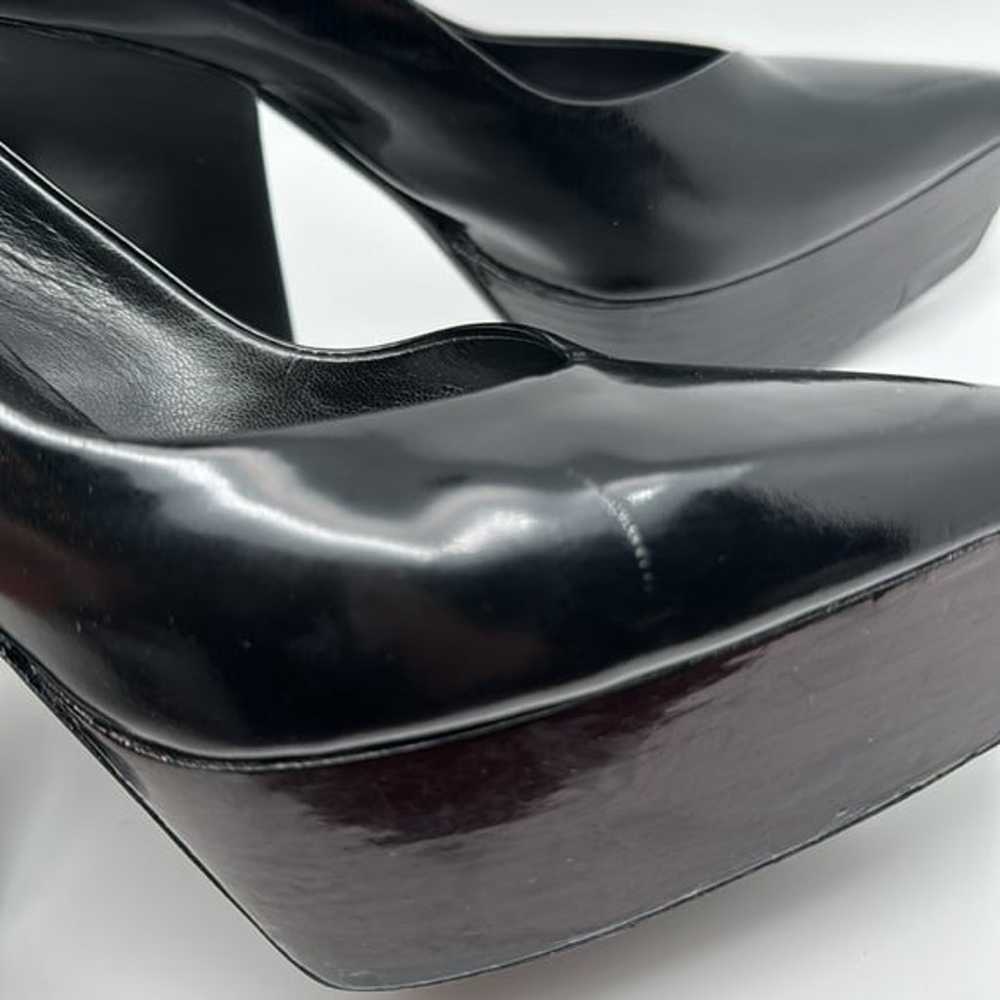 Jil Sander Patent Leather Black Pointed Toe Platf… - image 4