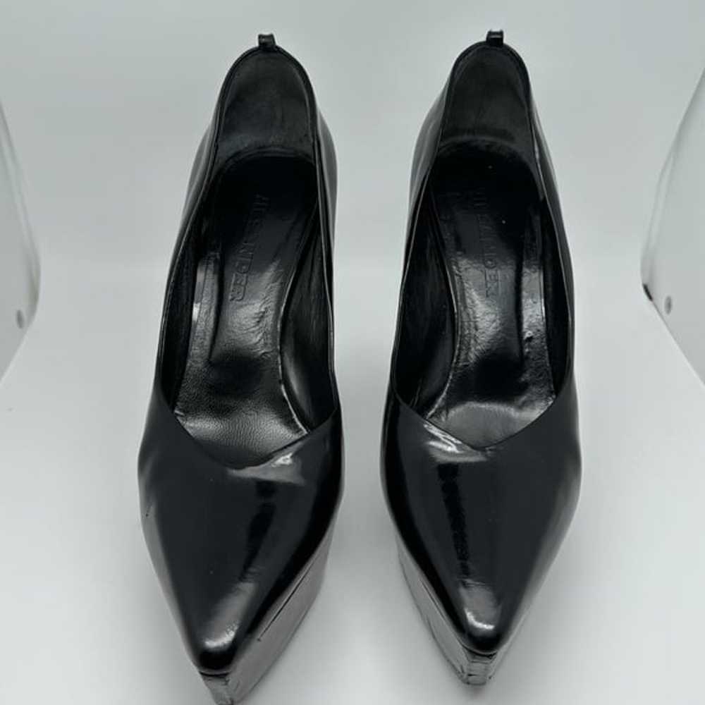 Jil Sander Patent Leather Black Pointed Toe Platf… - image 5