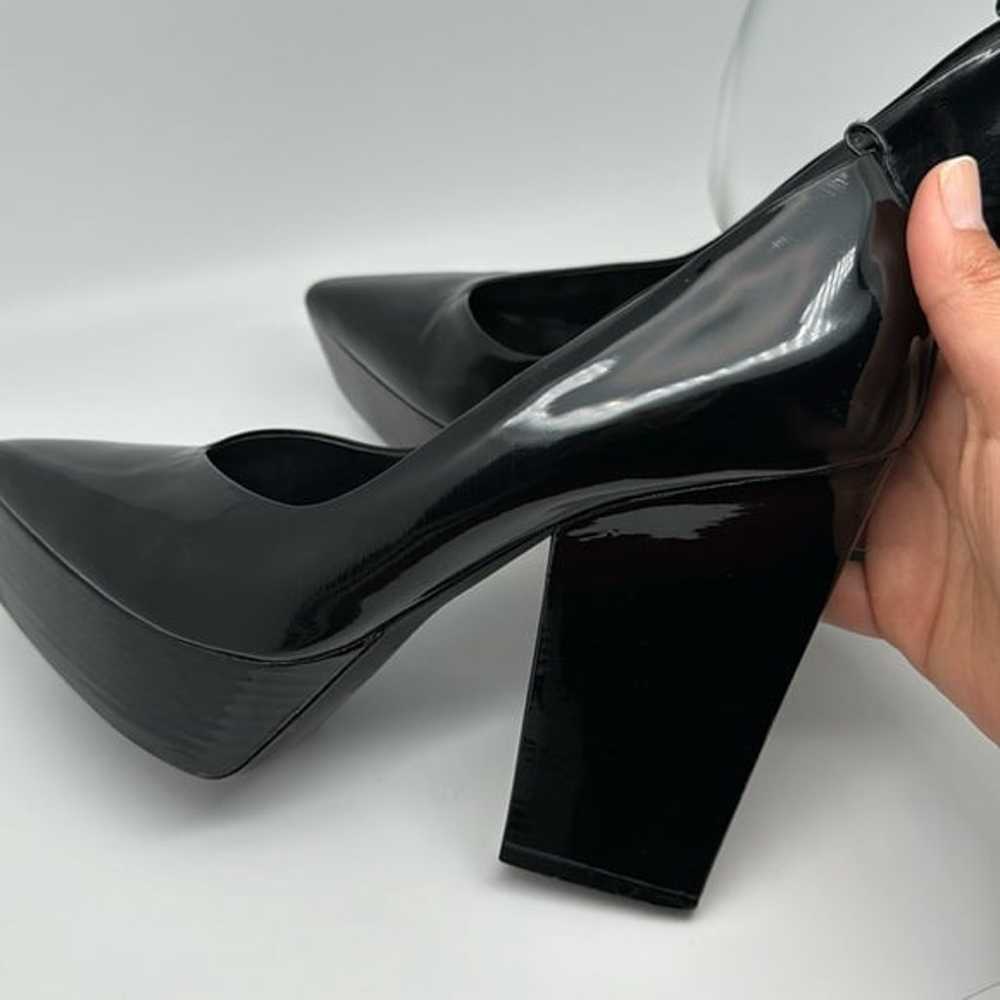 Jil Sander Patent Leather Black Pointed Toe Platf… - image 9