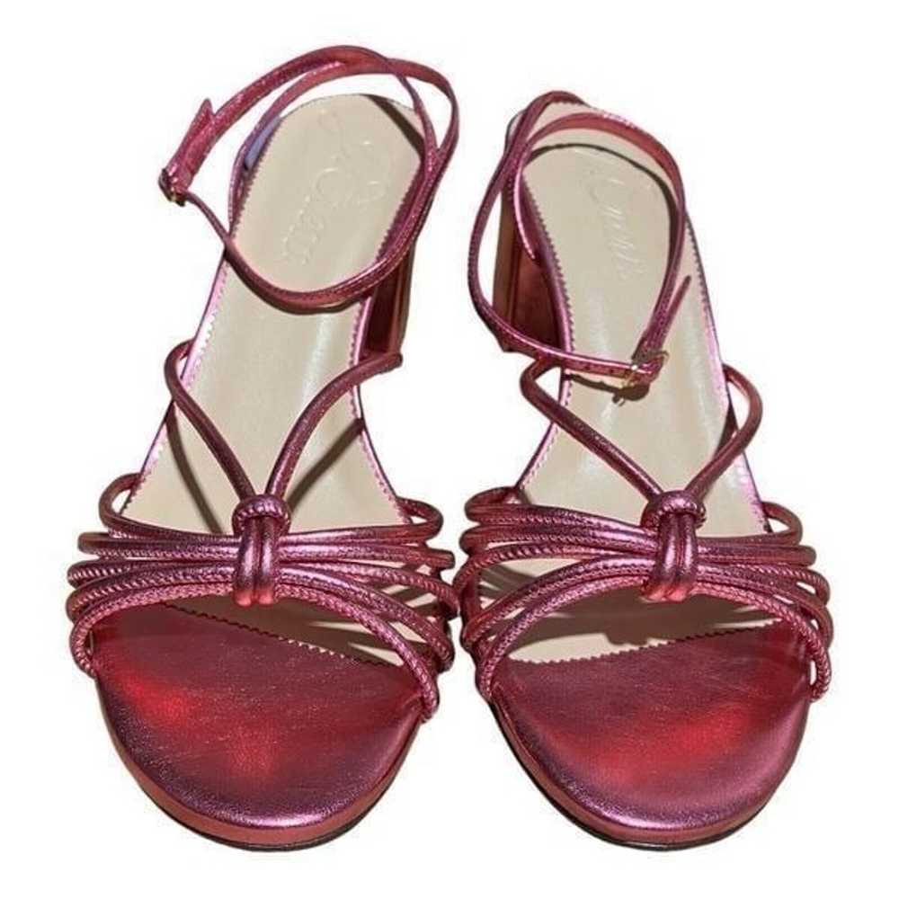 J Crew Shoes WMNS 11 Pink Metallic Lucie Strappy … - image 3