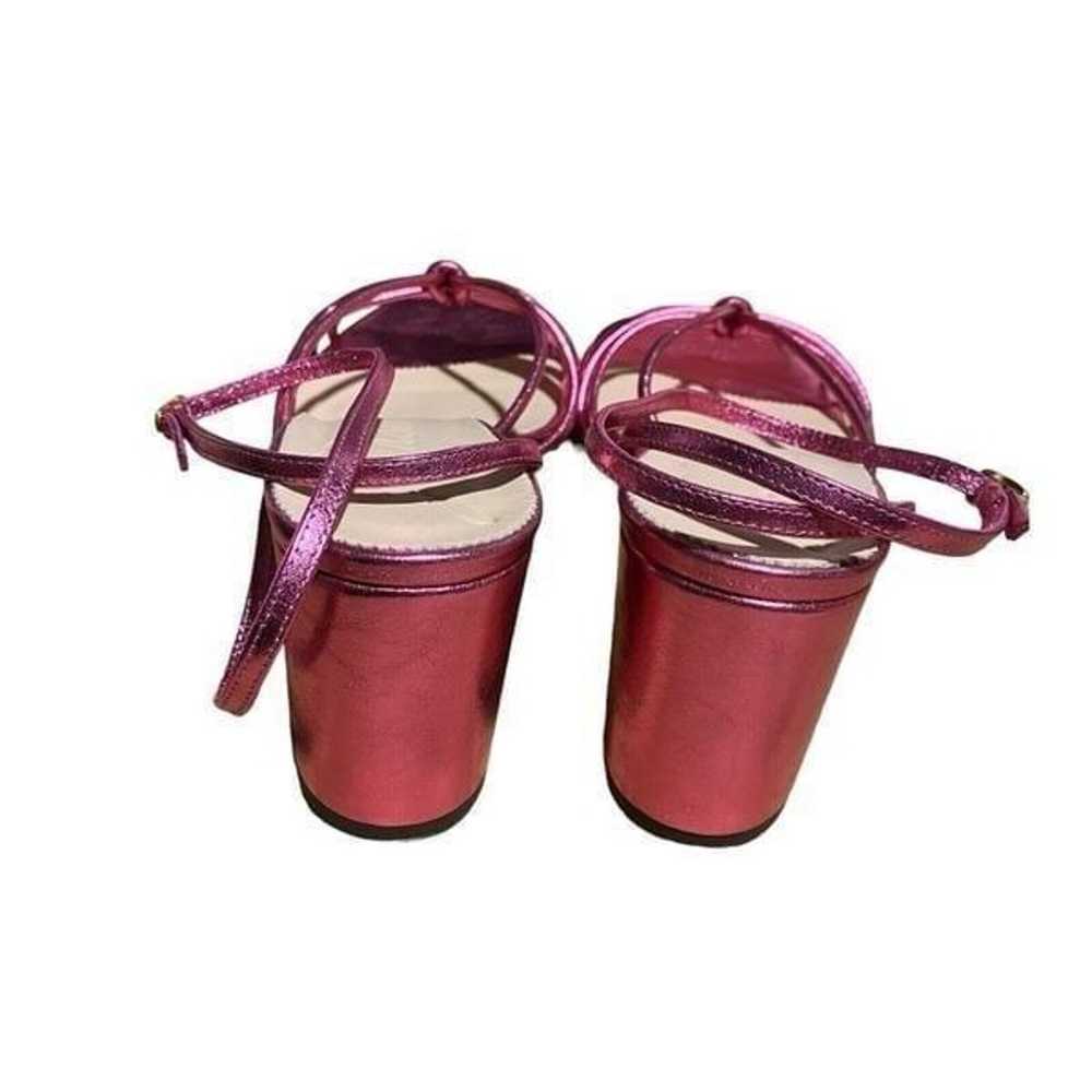 J Crew Shoes WMNS 11 Pink Metallic Lucie Strappy … - image 7