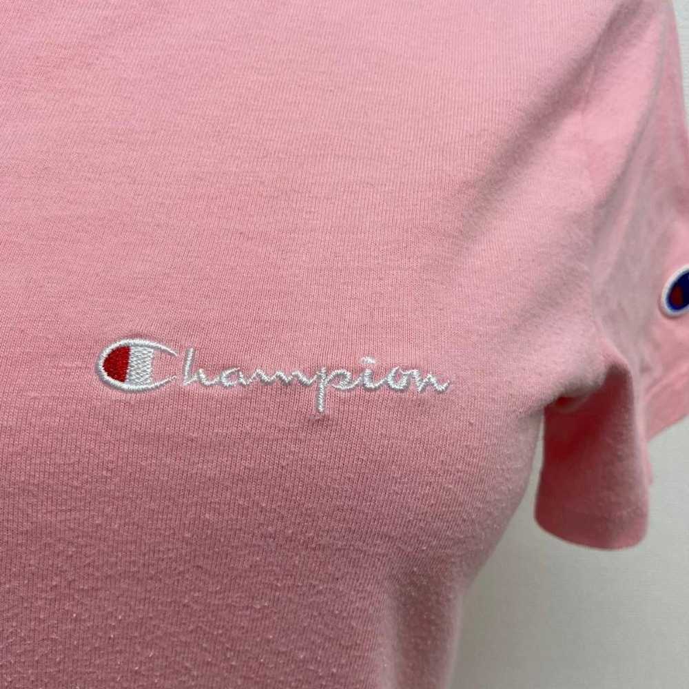 Champion T-shirt L Short Sleeve Logo Embroidery S… - image 4