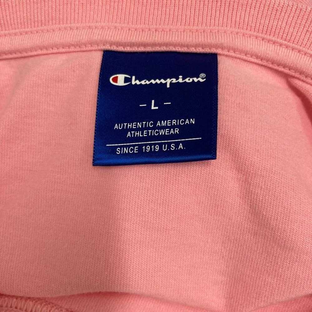 Champion T-shirt L Short Sleeve Logo Embroidery S… - image 7