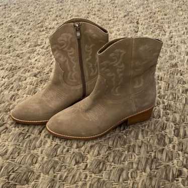 Anthropologie Silent D Zofie Suede Western Ankle … - image 1