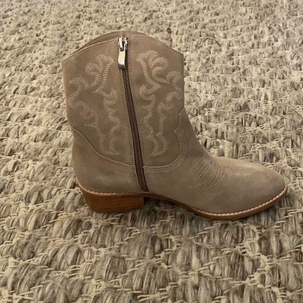 Anthropologie Silent D Zofie Suede Western Ankle … - image 6