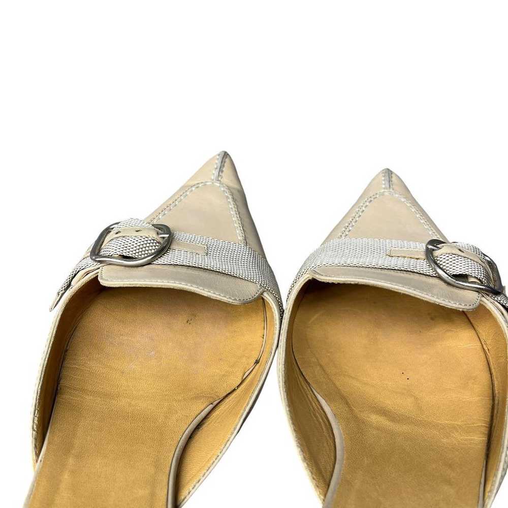 Hermes, elegant beige low-heel pumps, size 36. - image 10