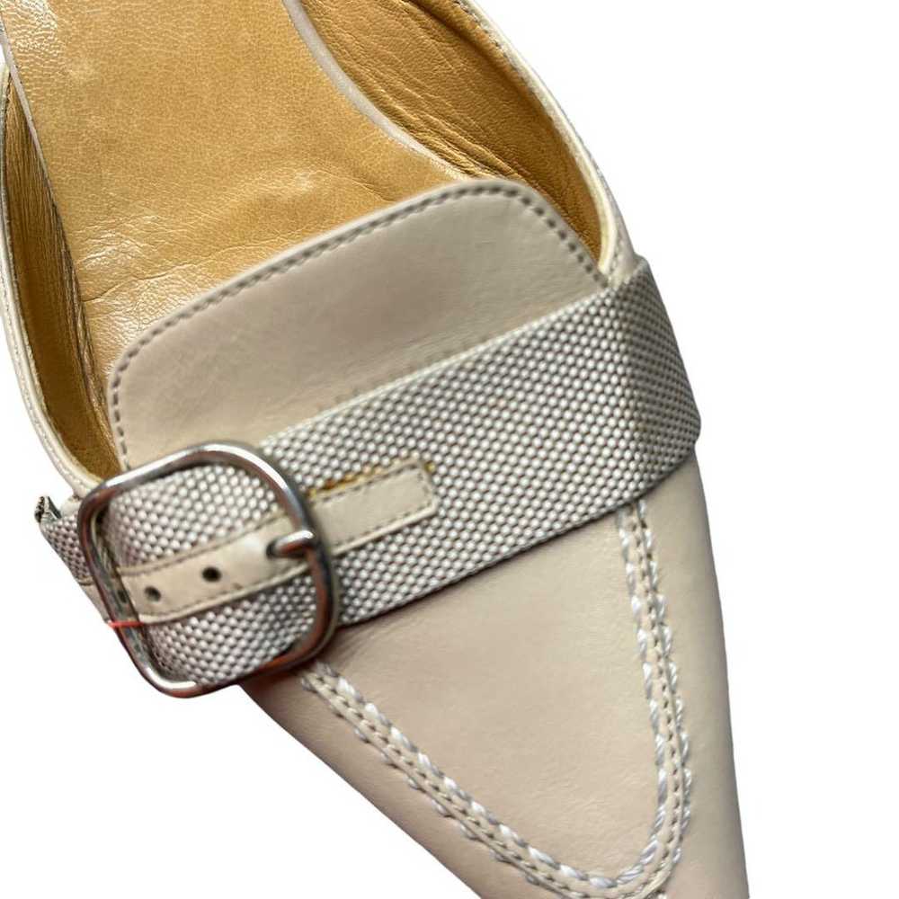 Hermes, elegant beige low-heel pumps, size 36. - image 7