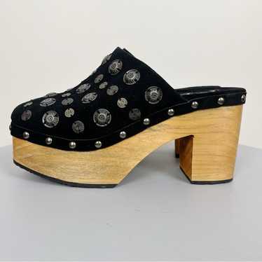 Free People Claudia Wood Platform Clogs Boho