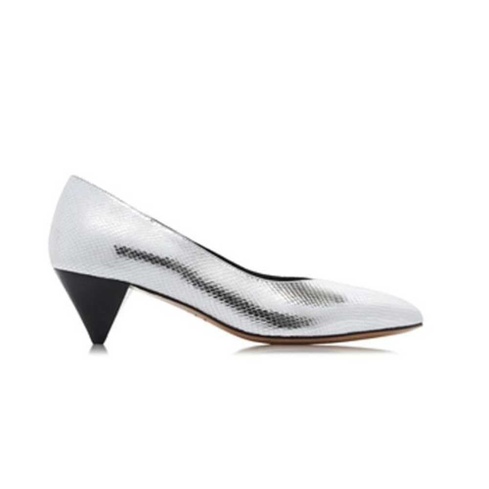 ISABEL MARANT Poomi Metallic Pumps In Silver, Siz… - image 1