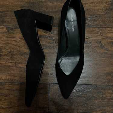 Stuart Weitzman Black Suede Heels