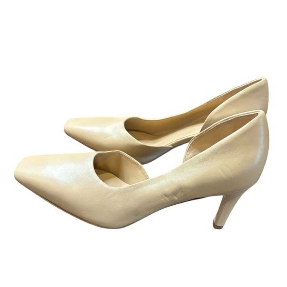 VINCE Tiana Square Toe Leather Pumps in Cappuccin… - image 3