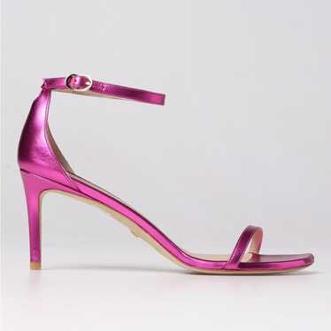 Stuart Weitzman NudistCurve 75 Sandal in Azalea P… - image 1