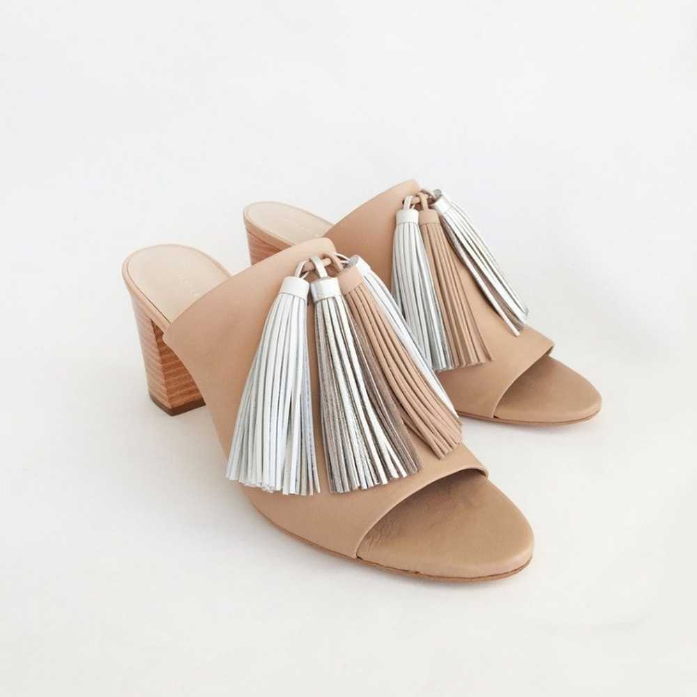 Loeffler Randall Clo Tassel Mules Sandal Shoes He… - image 1