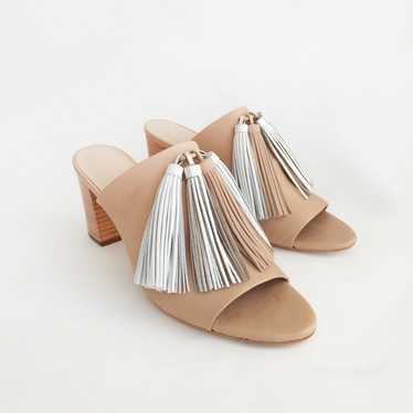 Loeffler Randall Clo Tassel Mules Sandal Shoes He… - image 1